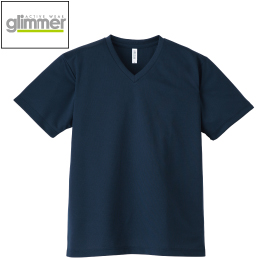 glimmer 00337-AVT 4.4オンス ドライ Vネック Tシャツ