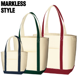 MARKLESS STYLE キャンバスバイカラートート