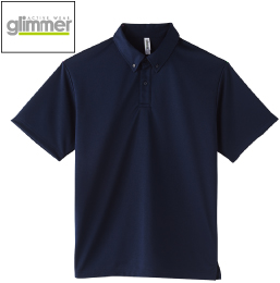 glimmer 00313-ABN 4.4オンス ドライ ボタンダウンポロシャツ