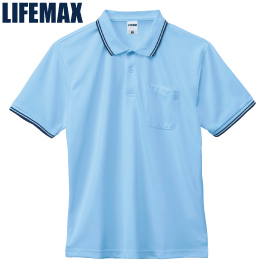 LIFFMAX MS3112 ライン入りベーシックドライポロシャツ