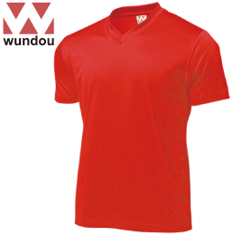wundou P390 ドライライトVネックTシャツ