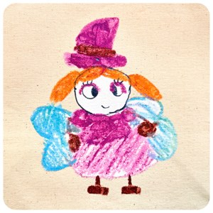 子どもが描いた絵プリントオリジナルバッグ制作事例2