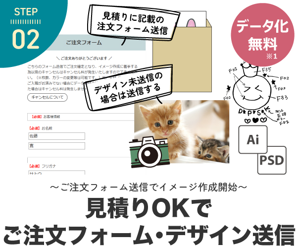 お申込み＆デザイン入稿