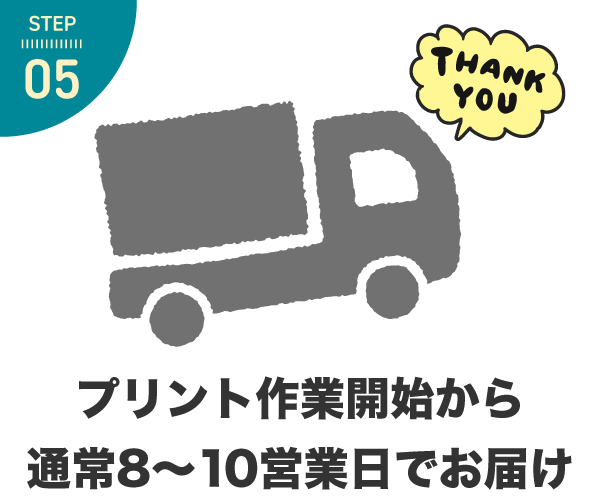 6～10営業日で商品をお届け！特急便なら3～4営業日発送