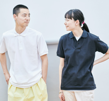 身頃と同色ボタン