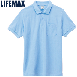 LIFFMAX MS3114 ポケット付CVC鹿の子ドライポロシャツ