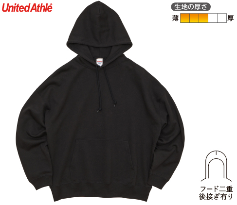 United Athle 5204-01 10.0オンス ビッグシルエット スウェット プルオーバー パーカ（裏パイル）