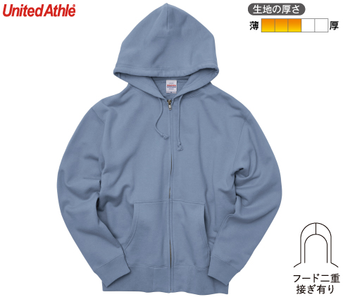 United Athle 5213-01 10.0オンス スウェット フルジップ パーカ（パイル）