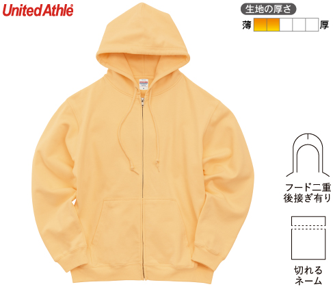 United Athle 5398-01 8.8オンス オーセンティック パイル スウェット プルオーバー パーカ（裏パイル）