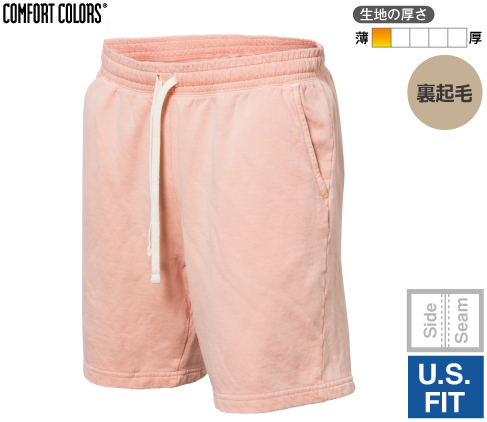 COMFORT COLORS 1468 6.4oz ガーメントダイ ライトウェイト スウェットショーツ