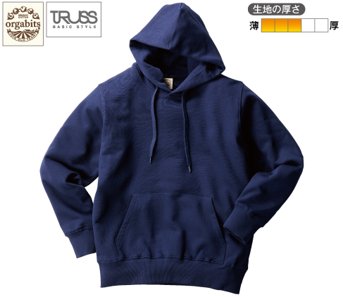 TRUSS OGP-916 オーガニックコットンP/Oパーカ