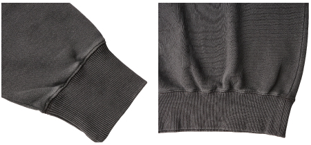 袖口・裾リブ仕様