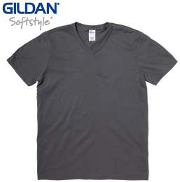 GILDAN 64V00 4.5オンス ソフトスタイルＶネックＴシャツ