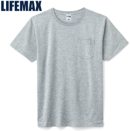 LIFEMAX MS1141P 5.3オンス ユーロポケット付きTシャツ