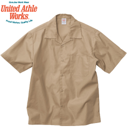 United Athle 1759-01 T/C オープンカラーシャツ