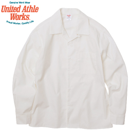 United Athle 1760-01 T/C オープンカラー ロングスリーブシャツ