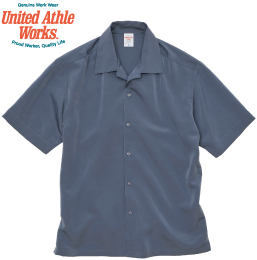 United Athle 1785-01 シルキー オープンカラー シャツ